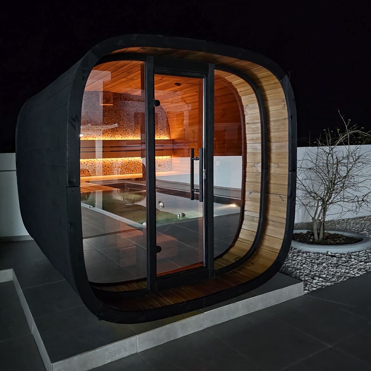 Sauna Delux Round Cube
